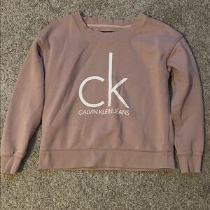 Women’s Calvin Klein Dusty Pink/Mauve Crew Neck Sweatshirt/Pullover